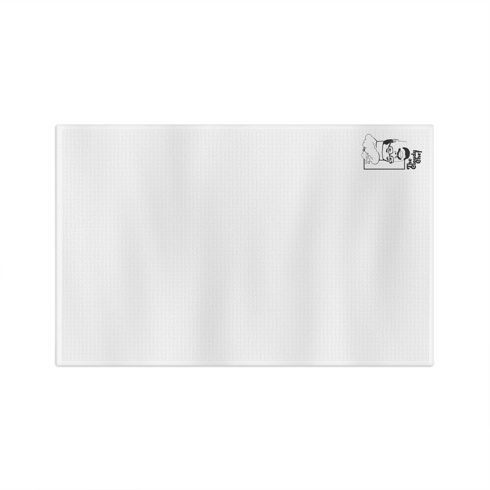 Chef Cartoon Illustration Microfiber Tea Towel | Kitchen Chef Design - Image 2