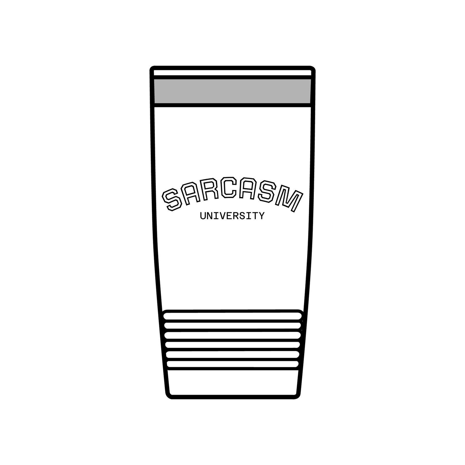 20oz Insulated Tumbler — 'Sarcasm University' College-Style Travel Cup - Image 3
